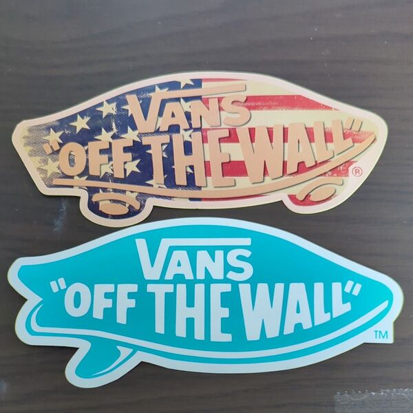 (縦8.3cm横18.3cm)VANS バンズ ステッカー 2枚セット