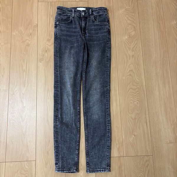 H&M グレー スキニー デニム