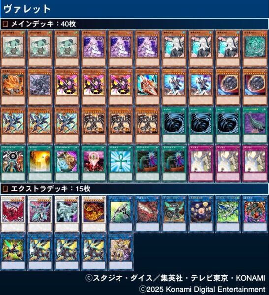 【カジュアルデッキ】シンクロ&リンク軸誘発入りヴァレット Exデッキ込み スリーブ付き 遊戯王 格安デッキ
