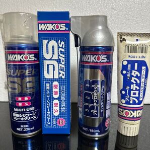 WAKO'S 4点セット プロテクターチューブは101g シリコーン缶 シュリンク破れてます。