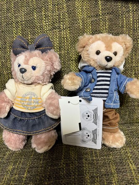 2個セット シェリーメイ ダッフィー ぬいぐるみバッジ TDS