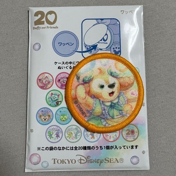 【即日発送】 ダッフィー 20周年 カラフルハピネス ワッペン クッキーアン