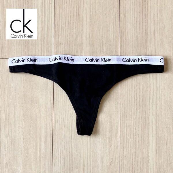 【正規品】カルバンクライン Tバック ショーツ ソング S 1枚 Thong ブラック