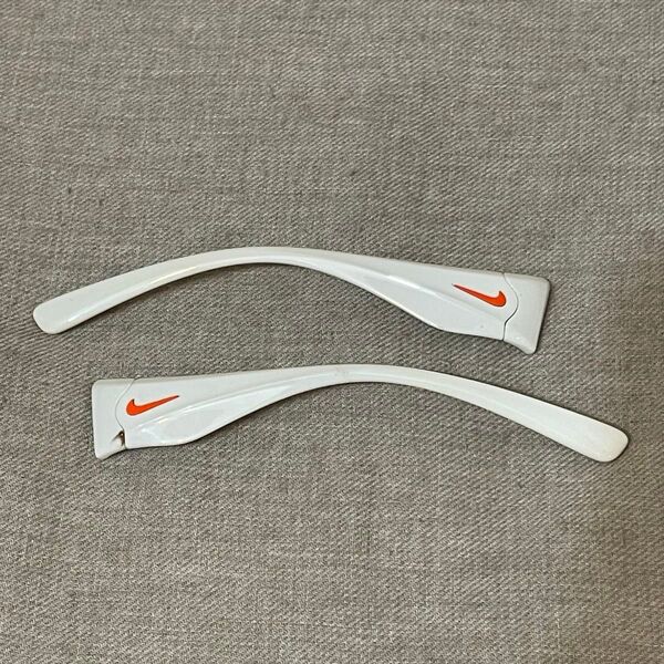 ナイキ NIKE スポーツ サングラス VOMERO12 EV0694 166 テンプルのみ ホワイト テンプル交換に