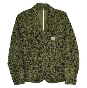 美品 Carhartt WIP SID BLAZER S 迷彩柄 カモ カーハート テーラードジャケット ストレッチ加工 WORK IN PROGRESS