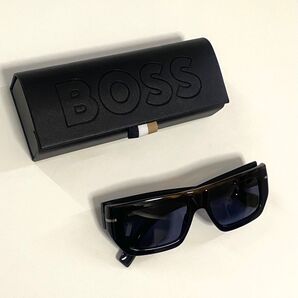 BOSS スクエアサングラス ブルー