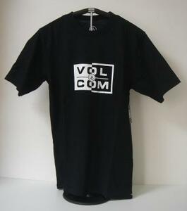 VOLCOM ボルコム AF002007BLK メンズ Sサイズ 半袖Tシャツ シンプルなロゴティー LogoTee ブラック色 Black ヴォルコム 新品 即決 送料無料