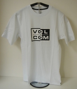 VOLCOM ボルコム AF002007WHT メンズ Sサイズ 半袖Tシャツ シンプルなロゴティー LogoTee ホワイト色 White ヴォルコム 新品 即決 送料無料