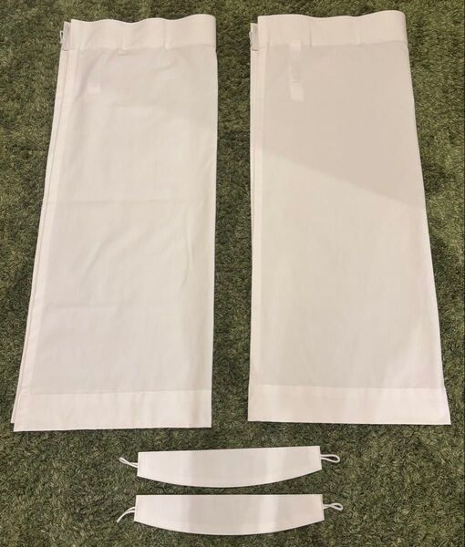 無印良品 カーテン 約 80×100 ホワイト 白 2枚セット