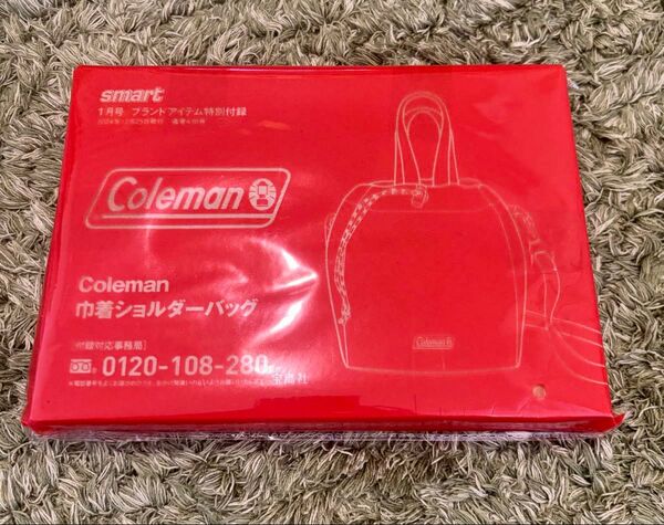 Coleman 巾着ショルダーバッグ smart 2025 1月号