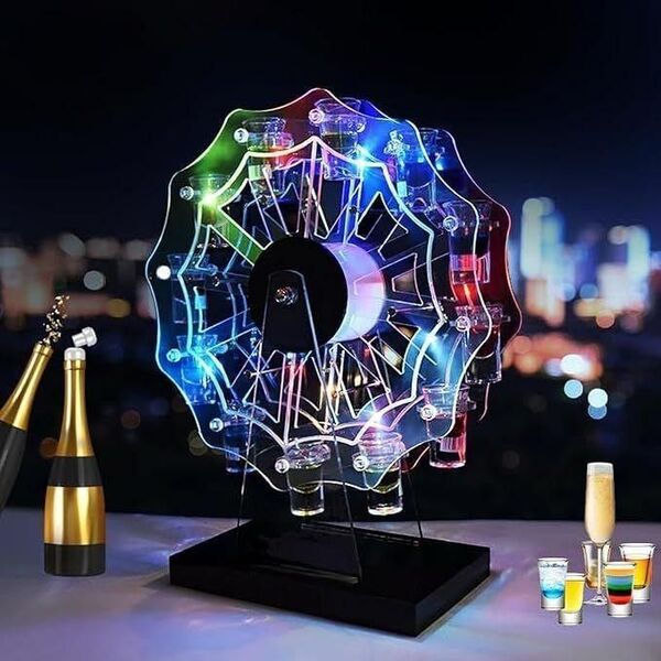 新品 テキーラ観覧車 LED ショット カクテルグラス ホルダー