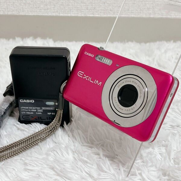 ②CASIO EXILIM コンパクトデジタルカメラ ピンク EX-Z800 カシオ エクシリム コンデジ デジカメ