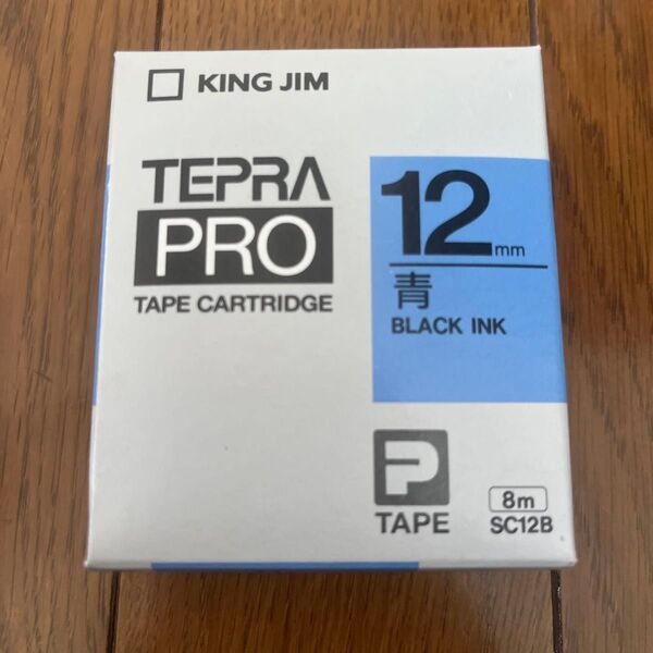 KING JIM キングジム SC12B テプラPRO 青カートリッジ P規格 SC12B
