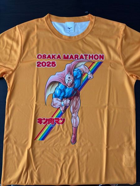 新品 未使用品 大阪マラソン2025 Tシャツ キン肉マン ミズノ 半袖 サイズM アニメ