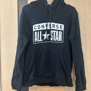 converse パーカー プルオーバーパーカー スウェットパーカー アウター スウェット パーカー トップス 黒 ブラック