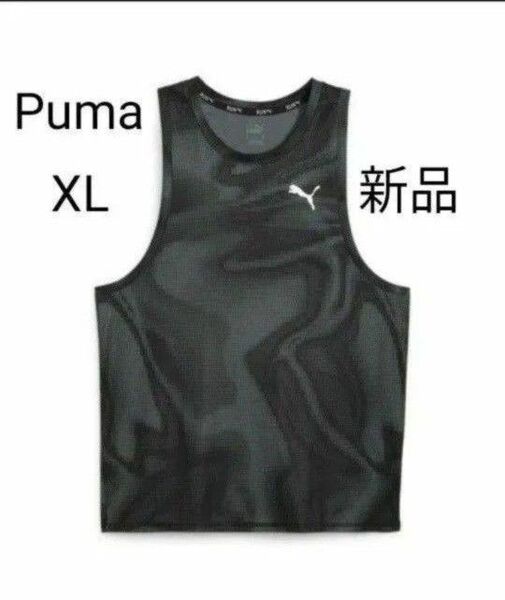 クーポンご利用で200円OFF♪ puma プーマ メンズ タンクトップ XL 吸水速乾 新品 タグ付き 黒 ブラック