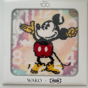 【新品】フェイラー 和光 WAKO ★ ディズニー ミッキー Disney100★限定 FEILER ハンカチ