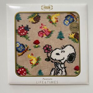 ☆フェイラー スヌーピー ハイジ ベージュ★ 阪急限定★ PEANUTS FEILER ハンカチ ハンドタオル