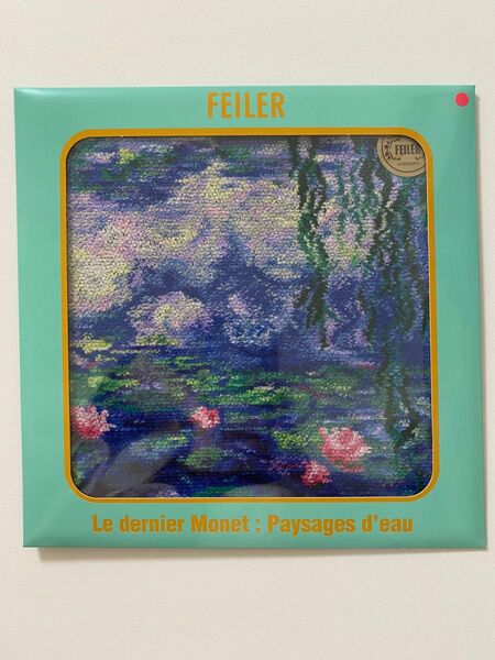 【新品】フェイラー 国立西洋美術館 モネ展★ 睡蓮のとき ピンク ★ モネ 睡蓮 限定 FEILER ハンカチ タオル
