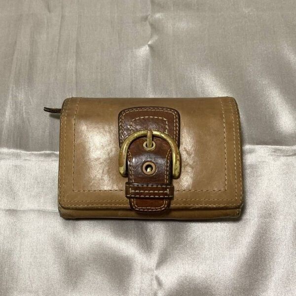 Coach(コーチ)★財布 二つ折り財布★茶 ブラウン◆1-21