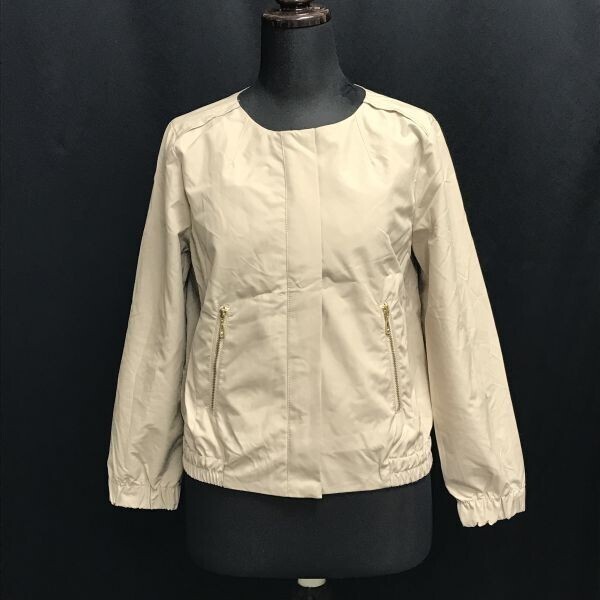 ジェイフェリー/S.J.FERRY★ノーカラージャケット【40/レディースL/ベージュ/beige】Coat/Jaket/Jumper◆BH447