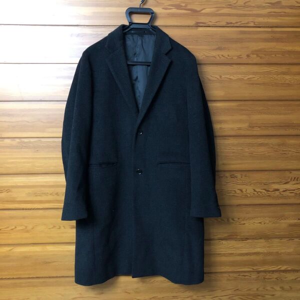 URBAN RESEARCH◆チェスターコート/L/ウール/BLK/