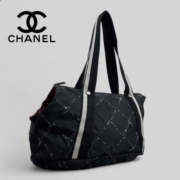 未使用■シャネル CHANEL■旧トラベルライン 小型犬用 ペットキャリーバッグ
