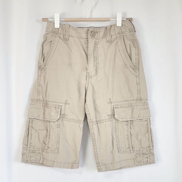 訳あり gap kids ハーフパンツ サイドポケット 150 ベージュ.2403