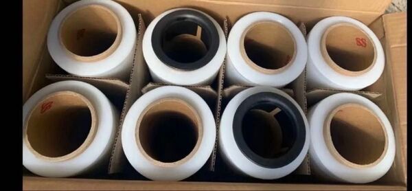 ストレッチフィルム ラップ 15μ 相当品 厚み 12μ 強化フィルム 幅500mm 長さ300m 1ケース 8巻 紙管3インチ