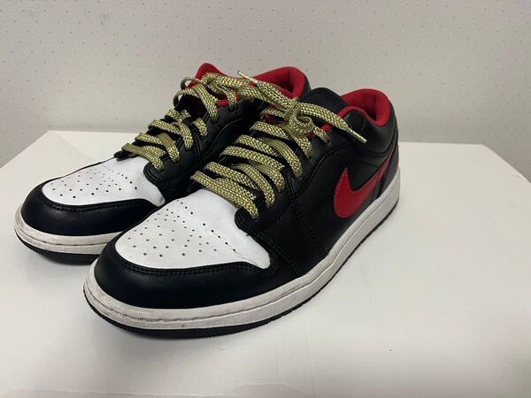 NIKE Air jordan 1 Low white black red 27.5 エアジョーダン(靴紐は付属品ではありません)