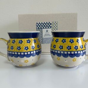 ★ポーランド食器 Ceramika Artystyczna マグカップ 2個セット★
