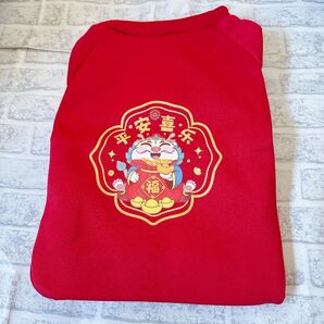 猫の服 犬の服 犬 ドッグウェア 防寒 可愛い ペット用品 レッド