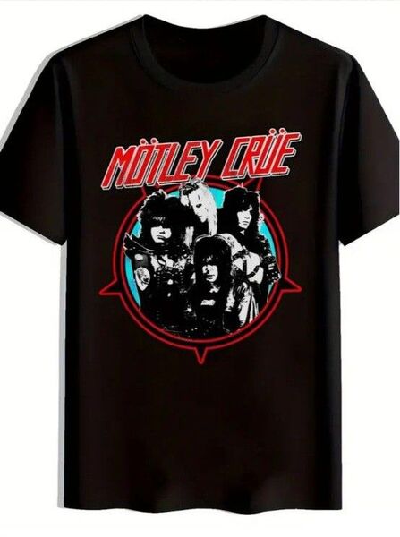 男女兼用★大きいサイズ★ロック★ヘビメタ系★モトリー・クルー半袖Tシャツ★XL~