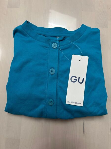 【110】GIRLS UVカットボリュームスリーブカーディガン GU