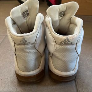 adidas ハイカットスニーカー 白 US10 1/2