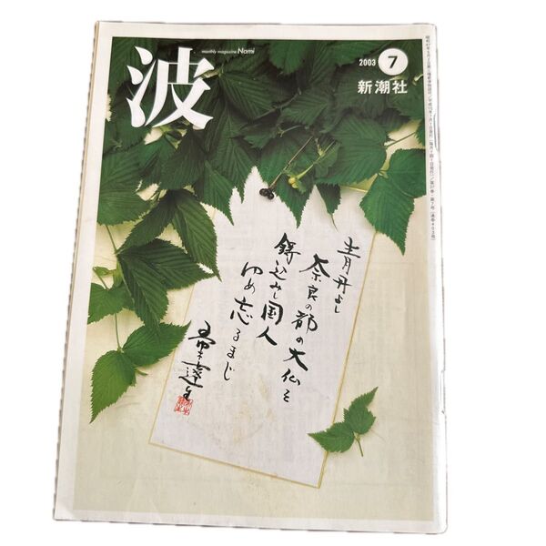波 2003年7月号 新潮社