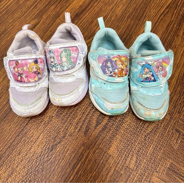 2足セットプリキュアスニーカー16cm