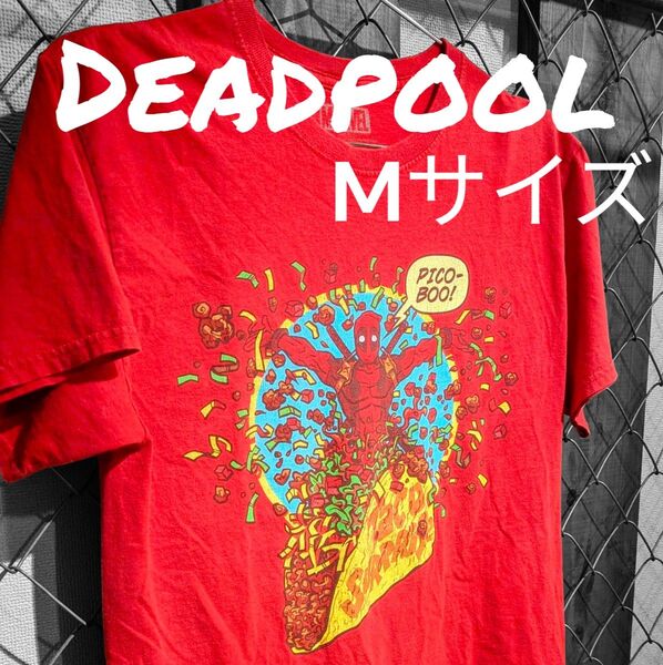 ★MARVEL★マーベルヒーローズ★ スーパーヒーロー デッドプール タコスサTシャツ★アメコミ★