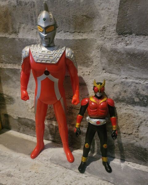 ★ウルトラマンセブン★仮面ライダー★ 2点セット★ ウルトラセブン★ ソフビ★ 円谷プロ★レターパックプラス発送★