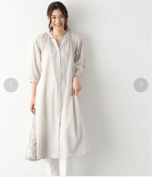 GLOBAL WORK エアリーボイルスキッパーワンピース
