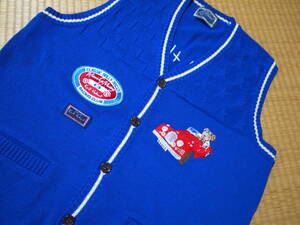 * Karl hell m* Classic Rally Racer the best gilet * gorgeous embroidery * blue *L* Pink House 