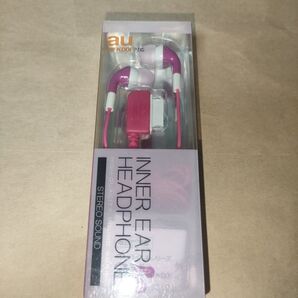 au用ステレオイヤホン マゼンダ ガラケー