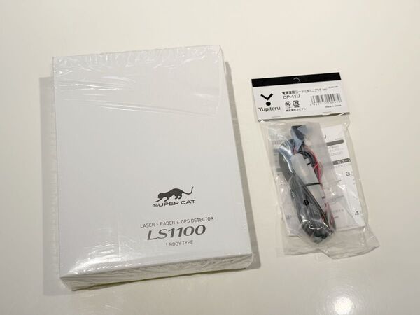 ユピテル LS1100 レーザー&レーダー探知機 MSSS対応 スーパーキャット 電源直結コード付き YUPITERU 禁煙車