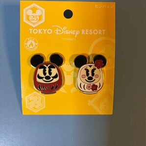 ディズニーリゾート25周年 お正月 だるま ピンバッジ