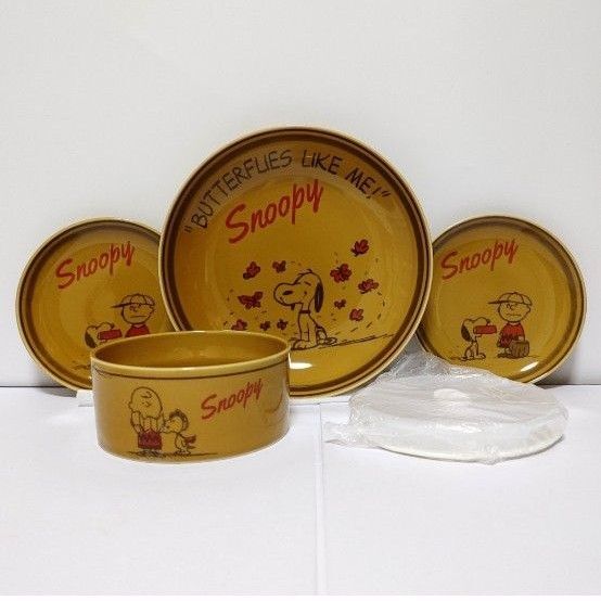 【在庫処分1セット限り】SNOOPYピーナッツ食器4点セット