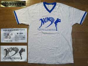  new goods * that time thing 1990 period (95 year ) not for sale [TOYOTA Toyota ×.. hero NOMO] original T-shirt [.. packet if free shipping ]V neck MLB made in Japan *
