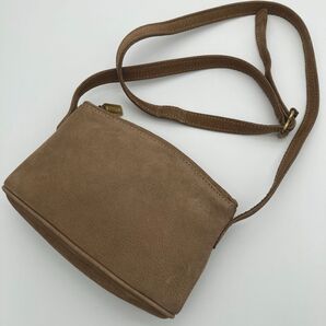 美品 COACH コーチ オールドコーチ ヌバック ショルダーバッグ 4945 希少 ベージュ スエード ゴールド金具 レディース