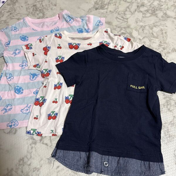 Tシャツ 3枚セット ユニクロ 西松屋 どうぶつの森 90 100
