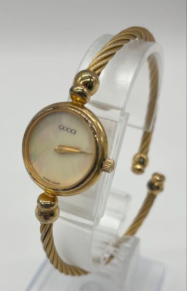 【希少】GUCCI グッチ 2700.2.L シェル文字盤 レディース 腕時計 現在稼働 ヴィンテージ時計