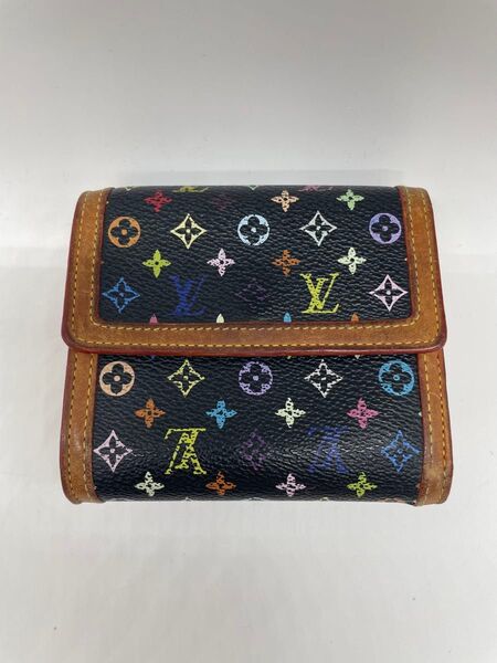 LOUIS VUITTON ルイヴィトン モノグラムマルチカラー 三つ折り財布